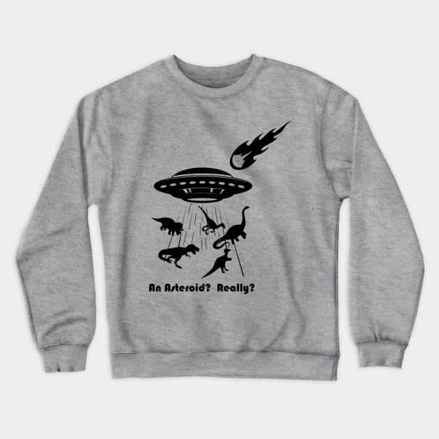 Alien UFO Crewneck Sweatshirt by VikingHeart Designs